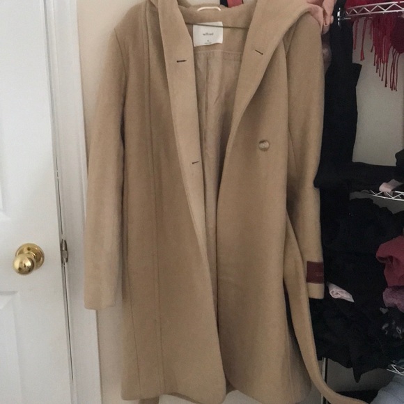 wilfred hooded wool cashmere coat - Picture 2 of 11